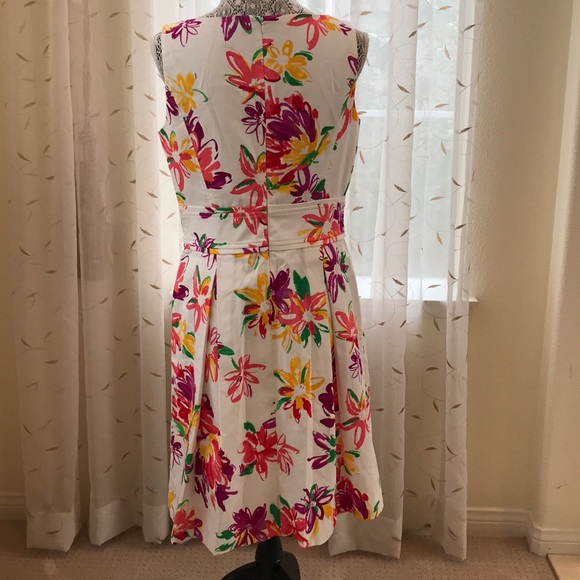 Chaps (Ralph Lauren) Floral Print Cotton Dress - Picture 3 of 6